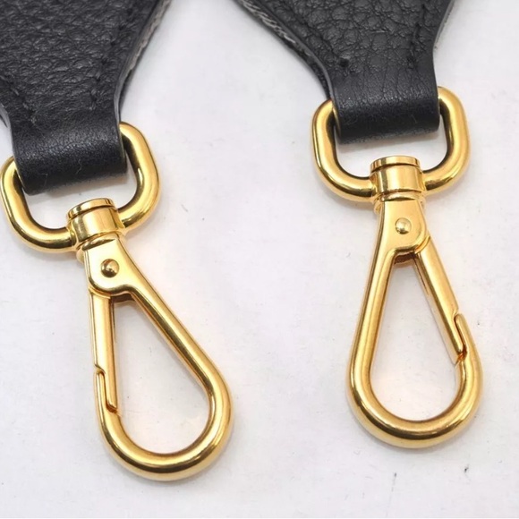 Authentic PRADA Nylon Leather Stripe Pattern Shoulder Strap 41.7" Gray - Picture 8 of 16